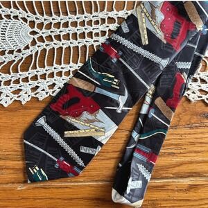 Vintage Home Improvement Tool Time Necktie 90s Sitcom Novelty Construction Tools